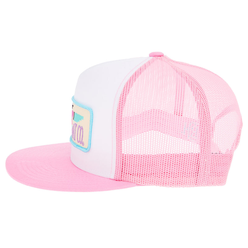 Red Dirt Hat Company Pink/White Thunderbird Cap