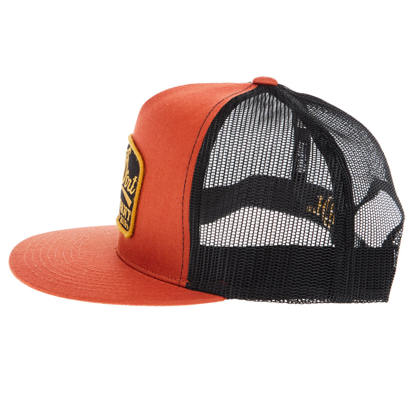 Red Dirt Hat Company Burnt Orange Black Guitar Cap
