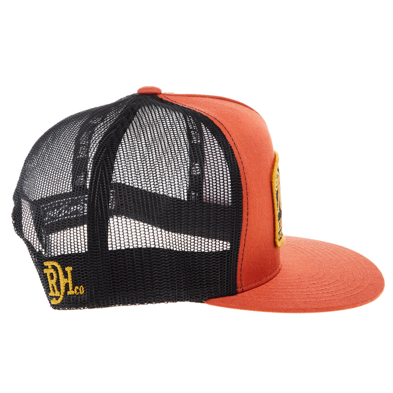 Red Dirt Hat Company Burnt Orange Black Guitar Cap
