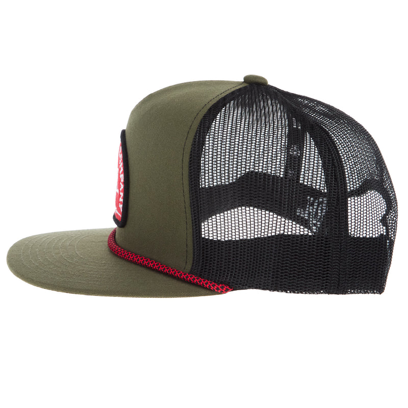 Red Dirt Hat Company Olive Black Ruger Cap