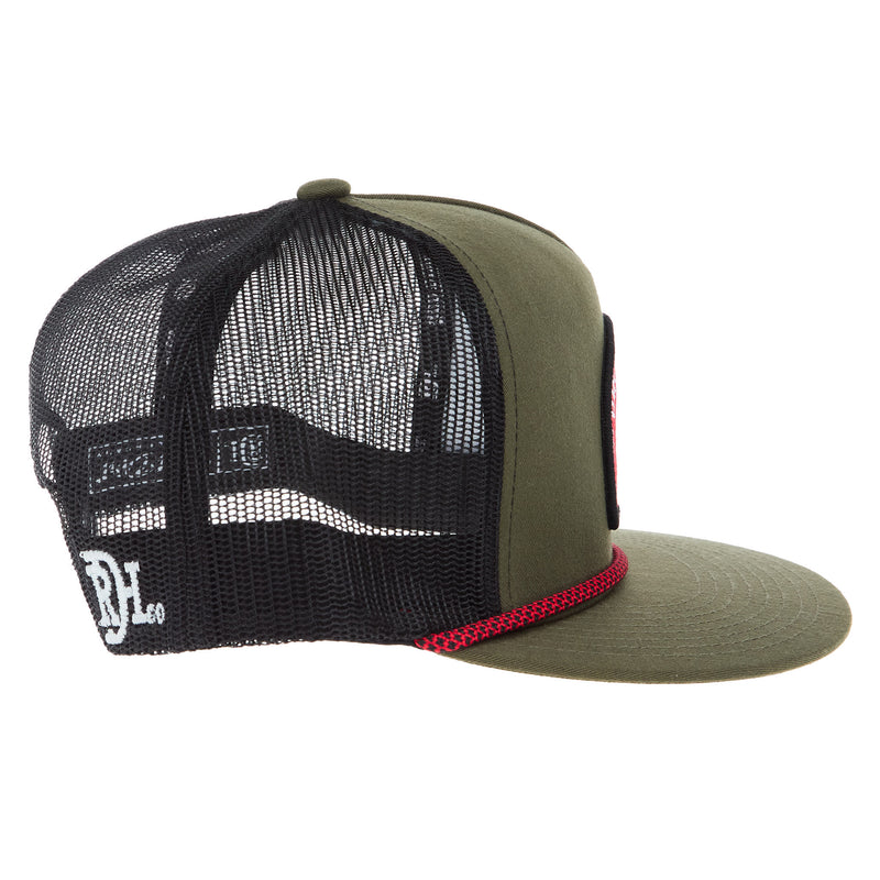 Red Dirt Hat Company Olive Black Ruger Cap