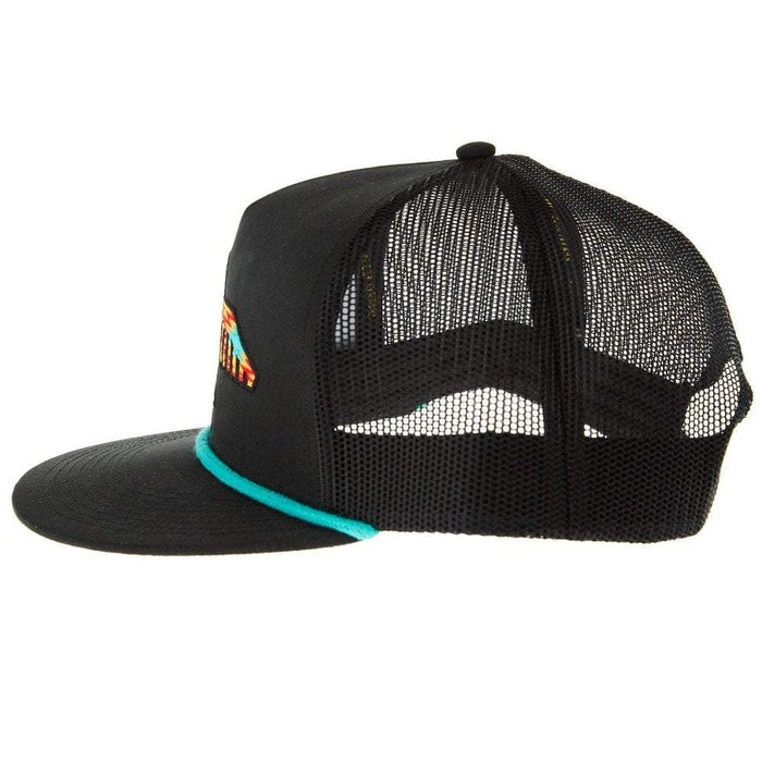 Red Dirt Hat Company Co Black and Turquoise Johnny Cap