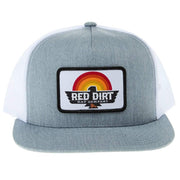 Red Dirt Hat Company Co Grey and White Early Bird Cap