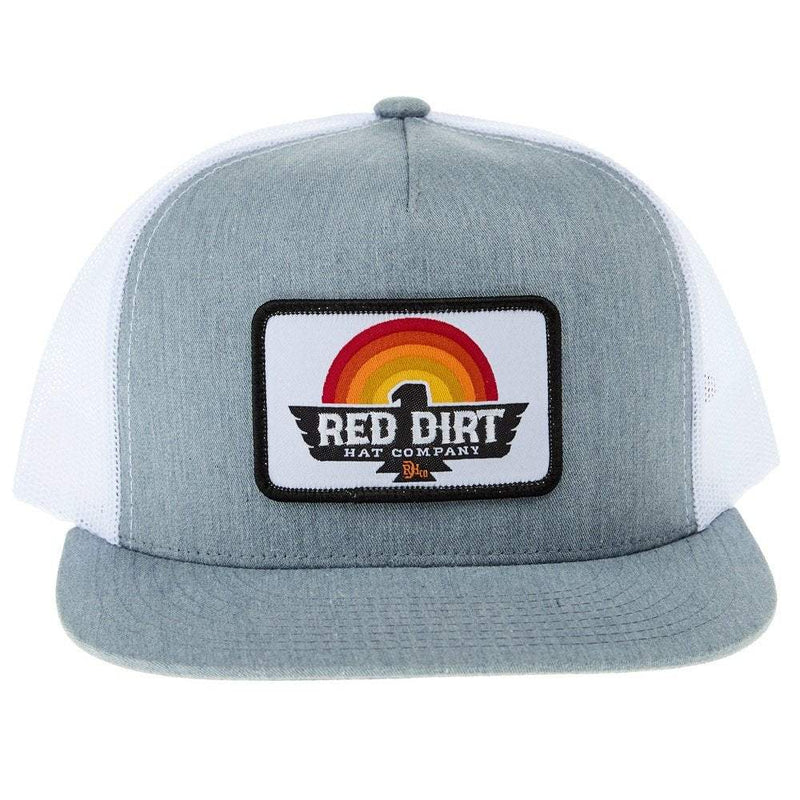Red Dirt Hat Company Co Grey and White Early Bird Cap