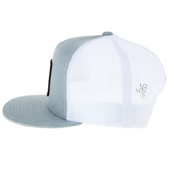 Red Dirt Hat Company Co Grey and White Early Bird Cap