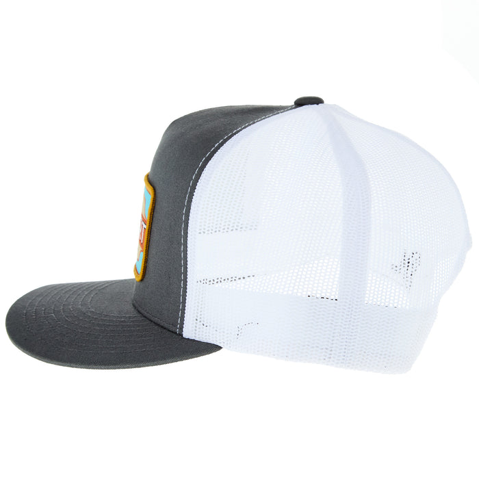 Red Dirt Hat Company Co Bunk House Charcoal and White Cap