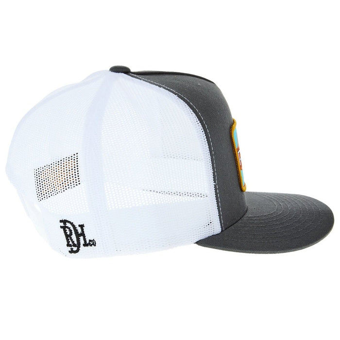 Red Dirt Hat Company Co Bunk House Charcoal and White Cap