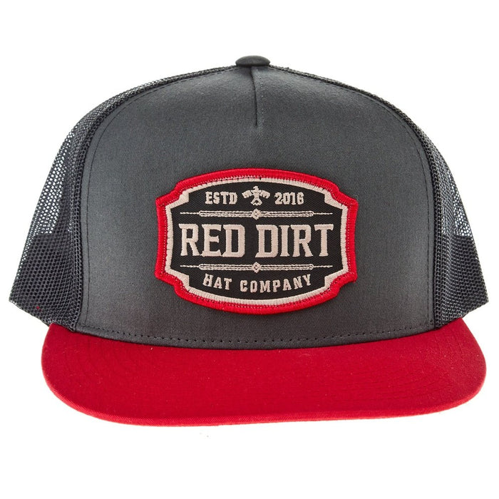 Red Dirt Hat Company Co Charcoal and Black Tombstone Cap