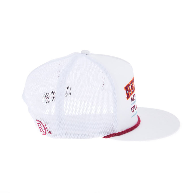 Red Dirt Hat Company Aztec Thunderbird White Cap