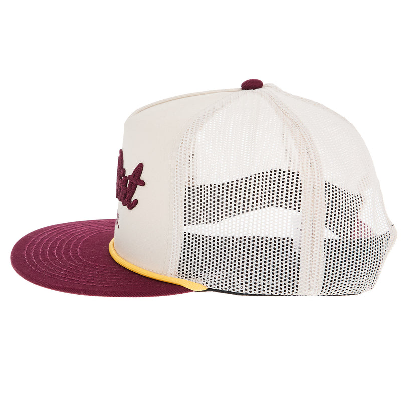 Red Dirt Hat Company Cowboy Roy Maroon Khaki Cap
