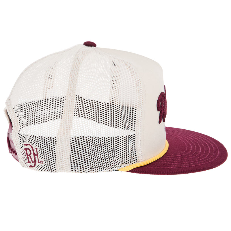 Red Dirt Hat Company Cowboy Roy Maroon Khaki Cap