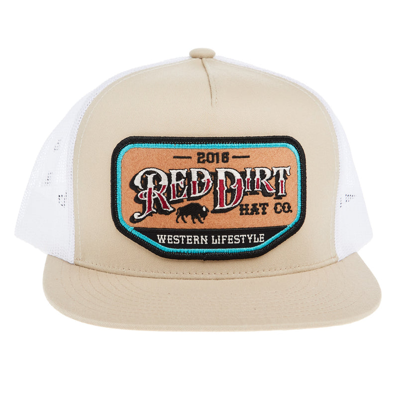 Red Dirt Hat Company Khaki White The Lifestyle Cap