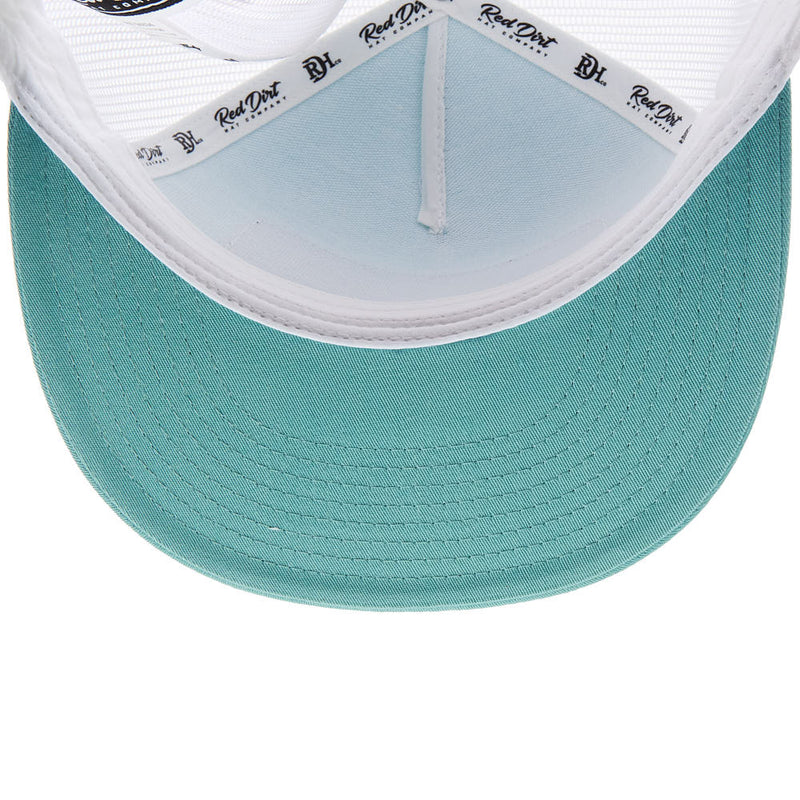 Red Dirt Hat Company Fish Turq/White Cap
