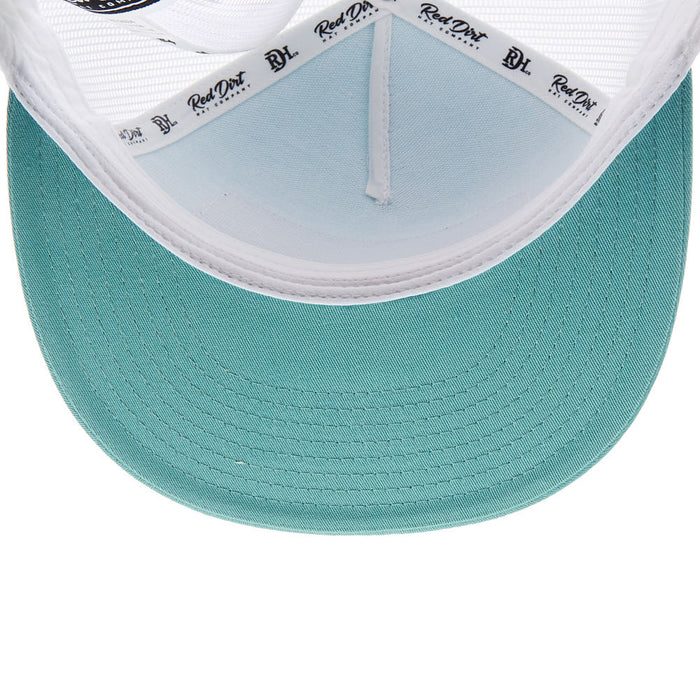 Red Dirt Hat Company Fish Turq/White Cap