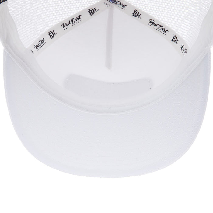 Red Dirt Hat Company Boss Hog White Cap