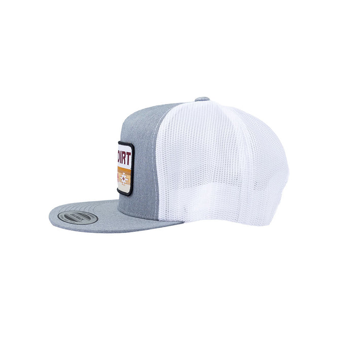 Red Dirt Hat Company Men's Trailblazer Grey & White Cap