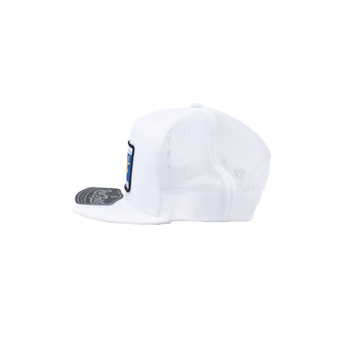 Red Dirt Hat Company Men's White Blue Collar Cap