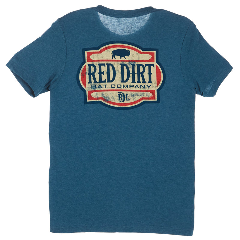 Red Dirt Hat Company Co Blue Buffalo Tee