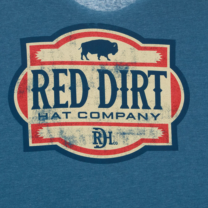 Red Dirt Hat Company Co Blue Buffalo Tee