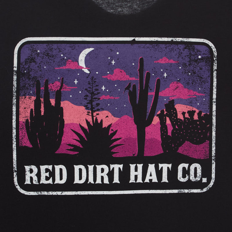 Red Dirt Hat Co. Co Black Cactus Scene Tee
