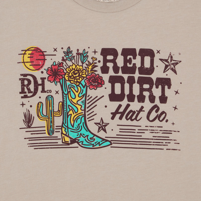 Red Dirt Hat Company Co Dosey Doe Tan Tee