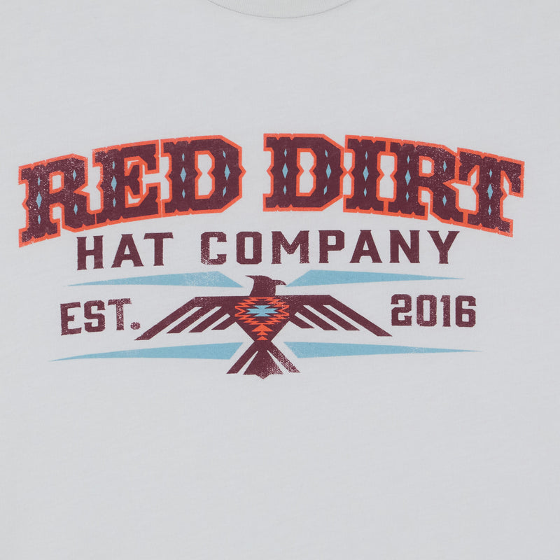 Red Dirt Hat Company Co Aztec Thunderbird Silver Tee