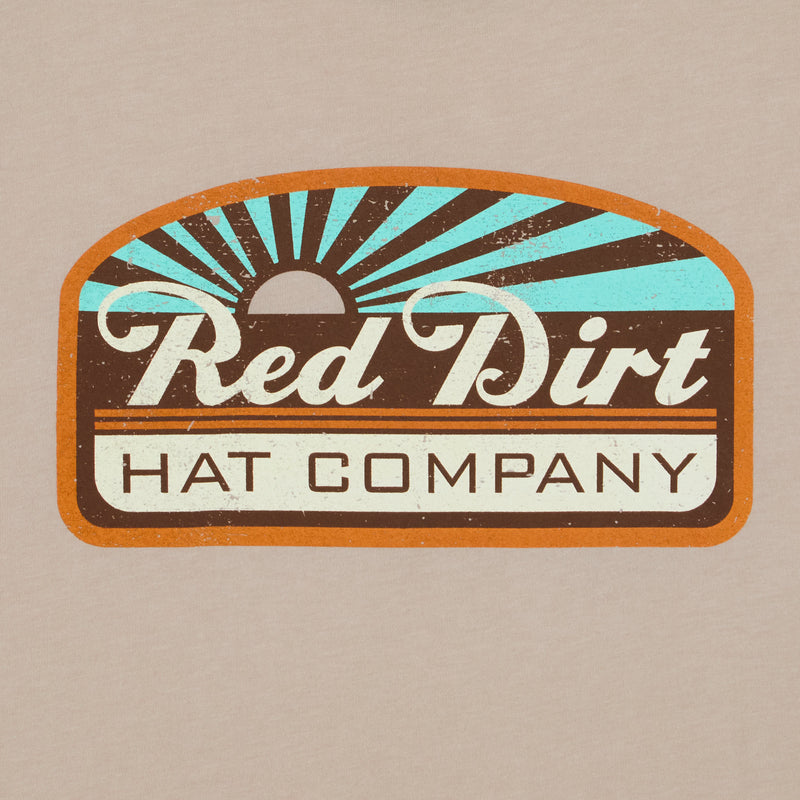 Red Dirt Hat Company Co Blue Skies Tan Tee