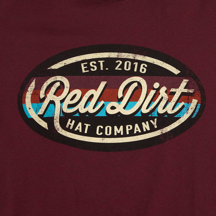 Red Dirt Hat Company Men's Cardinal Route 16 Tee Shirt