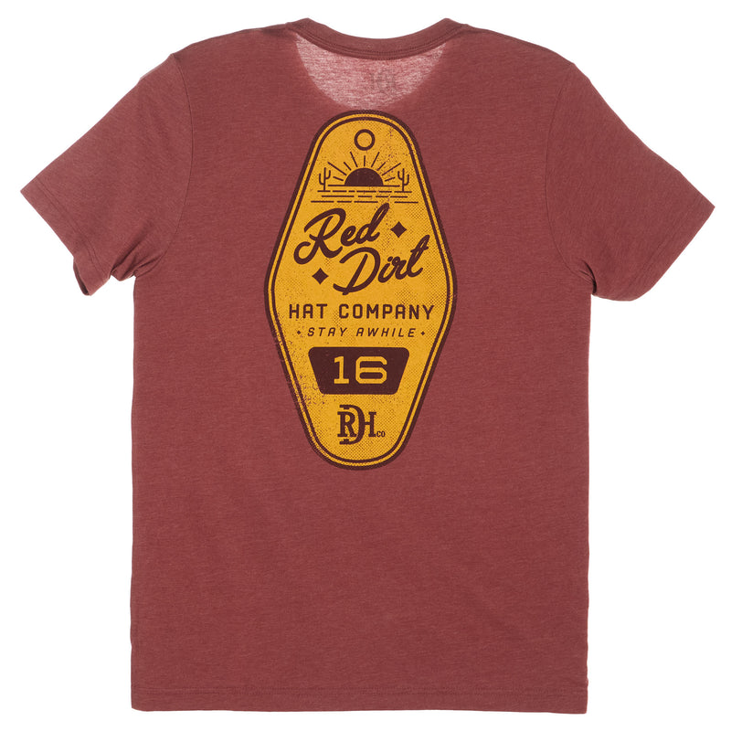Red Dirt Hat Company Co Clay Hotel Key Tee