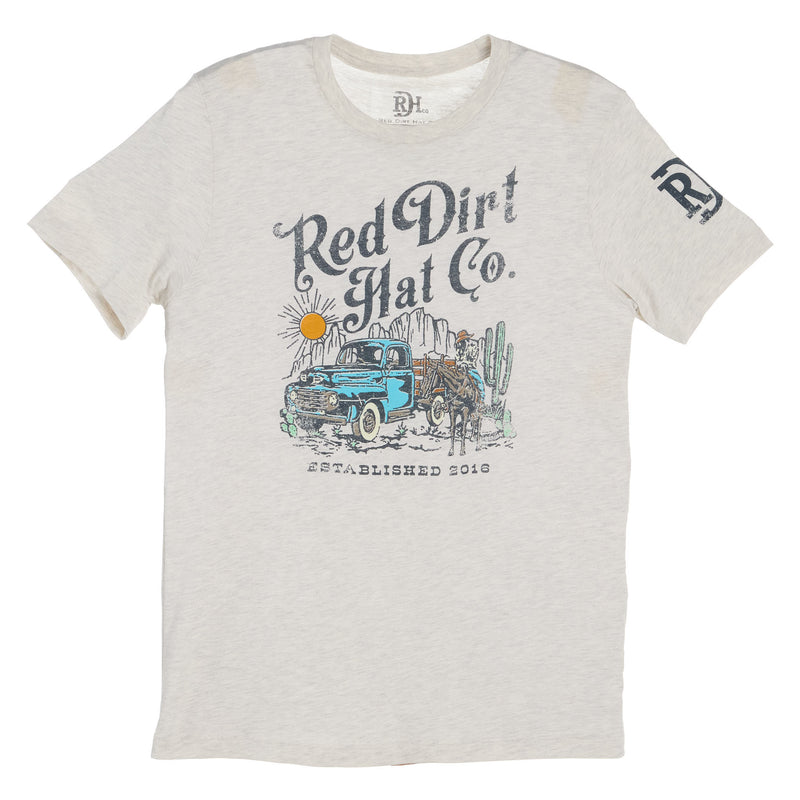 Red Dirt Hat Company Co Prism Natural Rust Bucket Tee