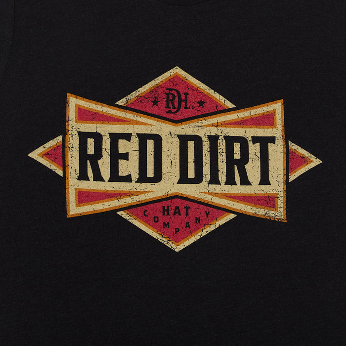 Red Dirt Hat Company Cowboy Bow Tie Black Tee