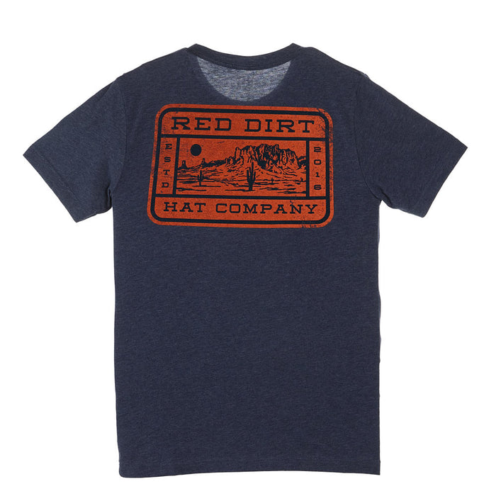 Red Dirt Hat Company Mens Mesa Navy Tee