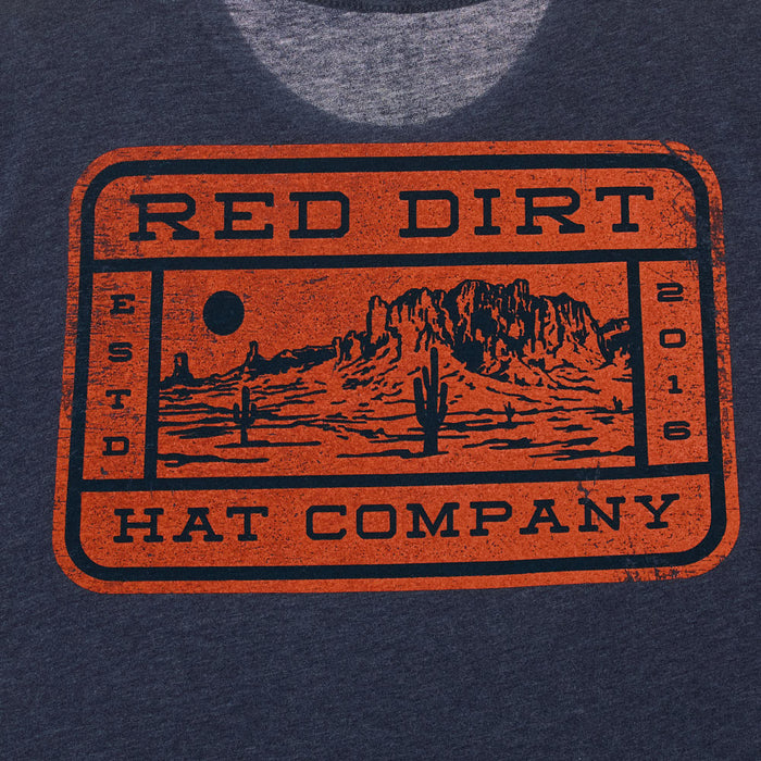 Red Dirt Hat Company Mens Mesa Navy Tee