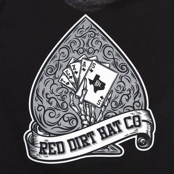 Red Dirt Hat Company Men's Black Hold Em' Tee Shirt