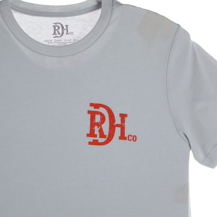 Red Dirt Hat Company Men's Jackalope Trail Silver Tee