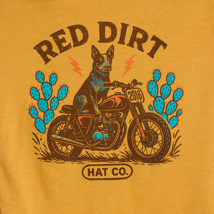 Red Dirt Hat Company Men's Mustard Highway Heeler Tee Shirt