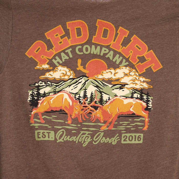 Red Dirt Hat Company Men's Brown Rutting Season Tee Shirt