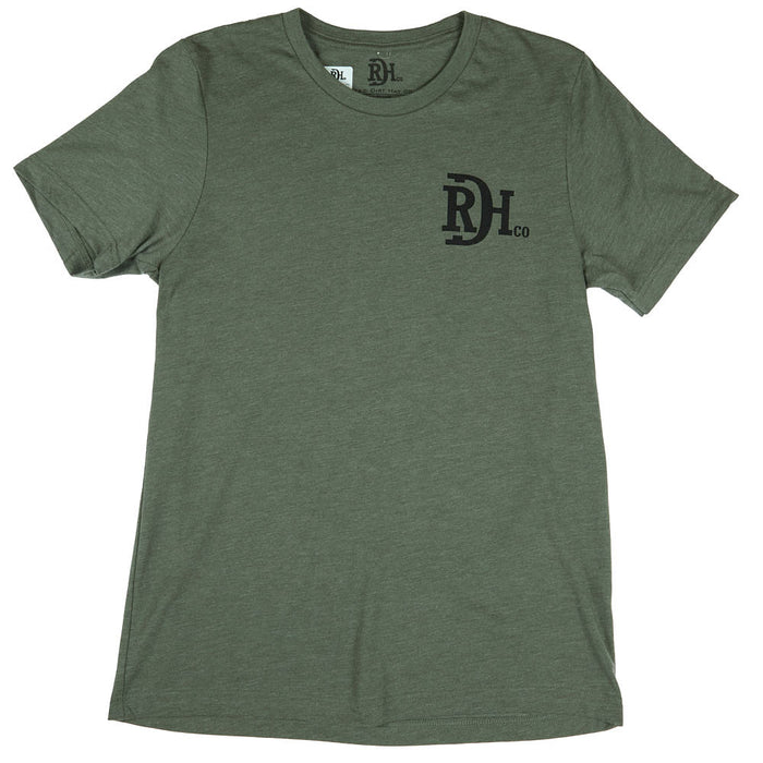 Red Dirt Hat Company Men's Green Warrior Tee Shirt