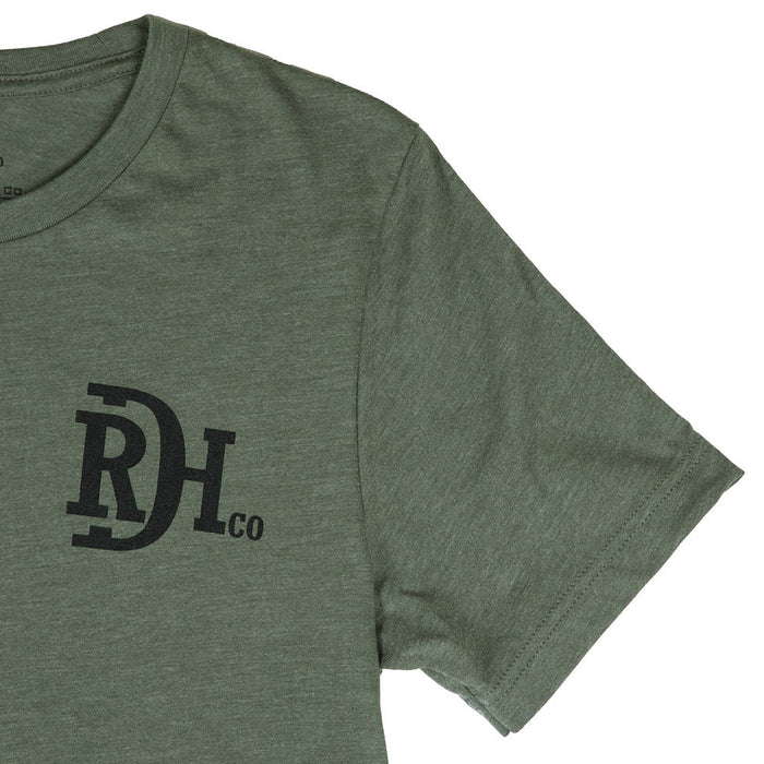 Red Dirt Hat Company Men's Green Warrior Tee Shirt