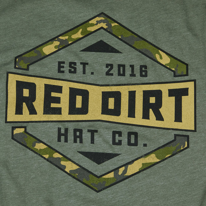 Red Dirt Hat Company Men's Green Warrior Tee Shirt