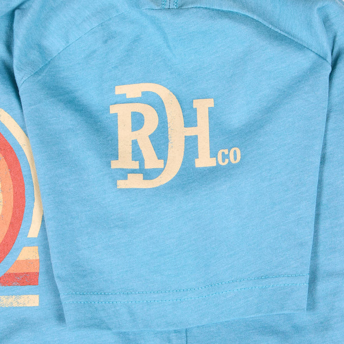 Red Dirt Hat Company Men's Heather Blue Surf Side Tee Shirt