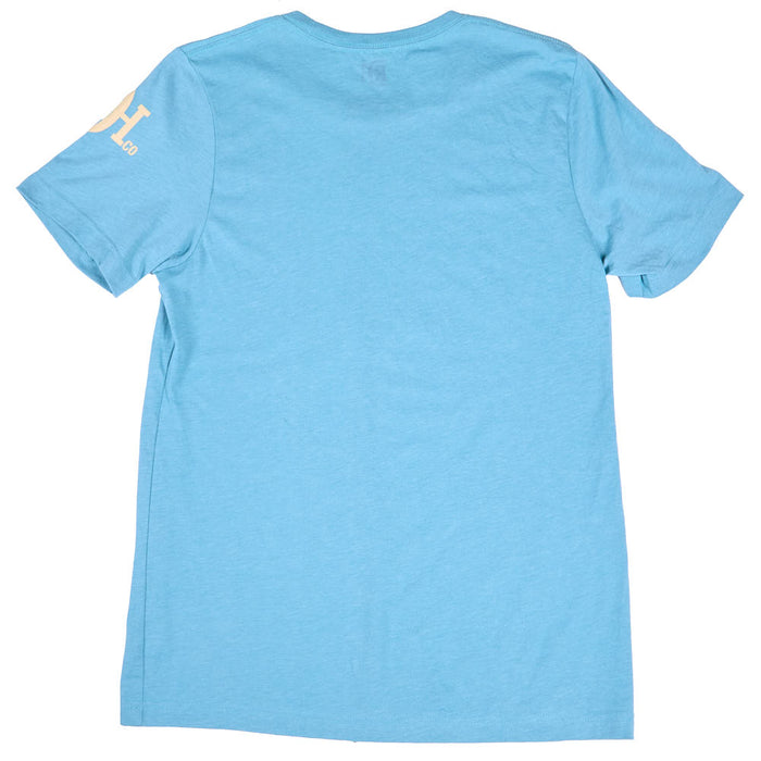 Red Dirt Hat Company Men's Heather Blue Surf Side Tee Shirt