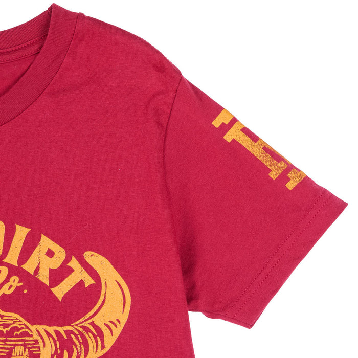 Red Dirt Hat Company Boy's Heather Cardinal Bone Dry Tee Shirt