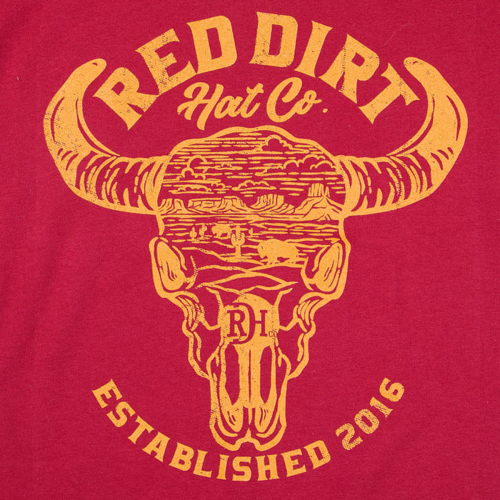Red Dirt Hat Company Boy's Heather Cardinal Bone Dry Tee Shirt