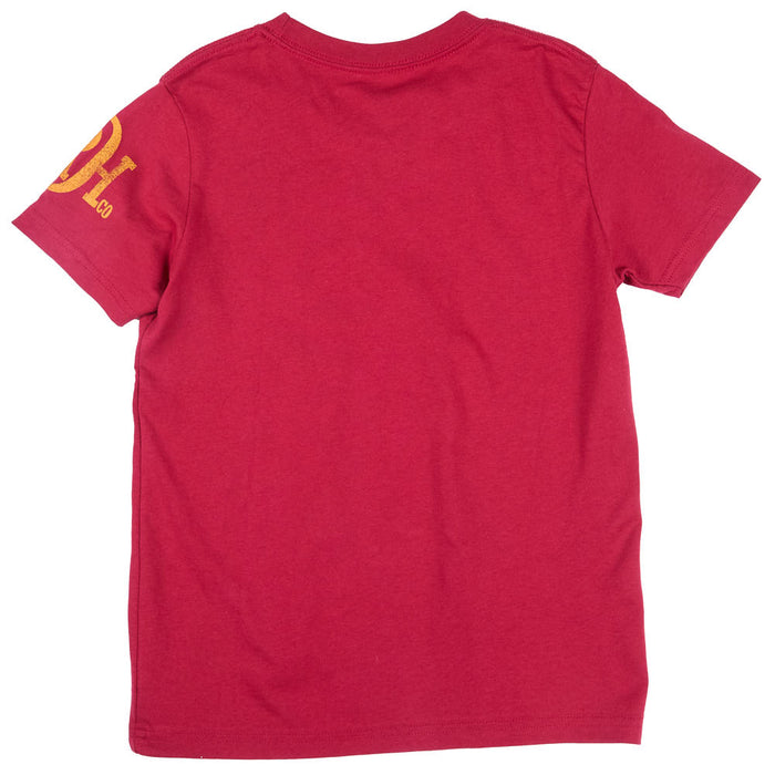 Red Dirt Hat Company Boy's Heather Cardinal Bone Dry Tee Shirt
