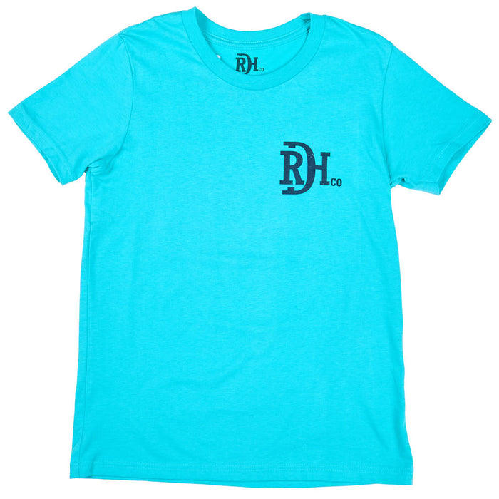 Red Dirt Hat Company Boy's Teal Wild & Free Tee Shirt