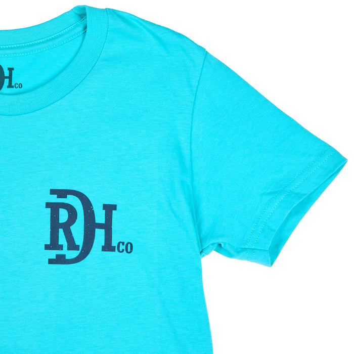 Red Dirt Hat Company Boy's Teal Wild & Free Tee Shirt