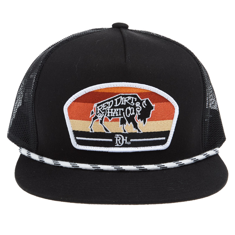 Red Dirt Hat Company Company Black Rope Cap