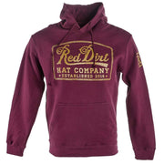 Red Dirt Hat Company Mens Maroon Logo Hoodie