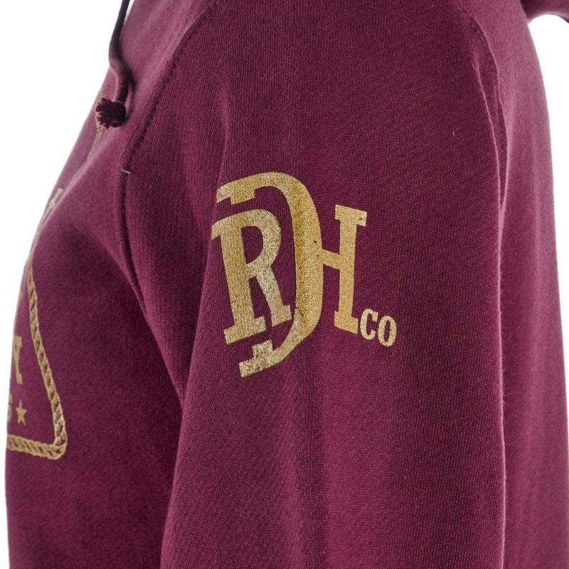 Red Dirt Hat Company Mens Maroon Logo Hoodie